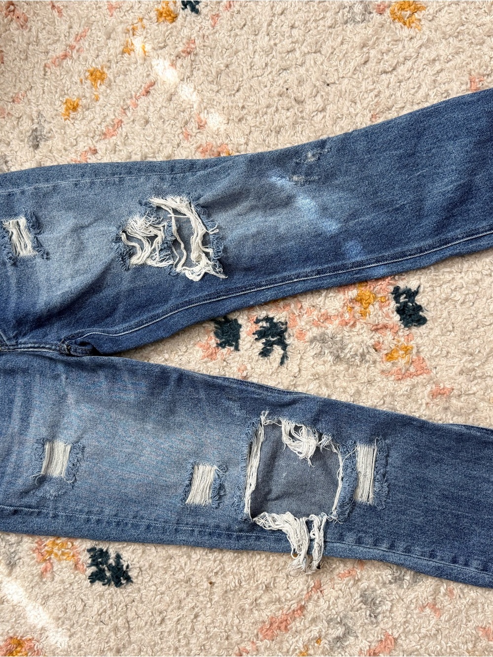 Flying Monkey Distressed Dark Blue Skinny Jeans